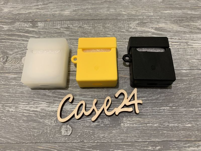 Чехол Off white на Airpods с карабином 017365 фото