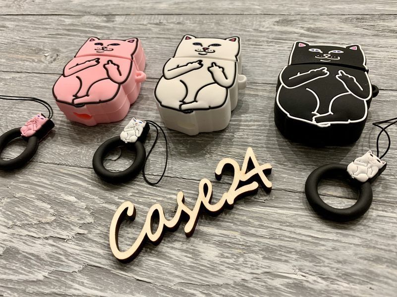 Чехол 3д Cats Finger на Airpods (3 цвета) 017495 фото