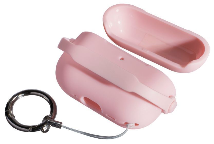 Силиконовый чехол Fashion Pods с карабином для AirPods Pro 3 / Color Pink Sand 204171 фото