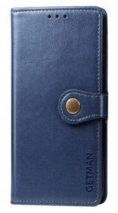 Кожаный чехол книжка Galant Book для Motorola G05 / синий 202670 фото