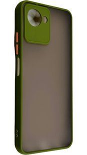 TPU чехол накладка Matte Color Case для Realme C30 светло-зеленый 092636 фото