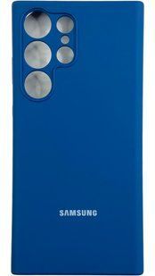Чехол Soft touch на Samsung Galaxy S23 Ultra / синий 087755 фото