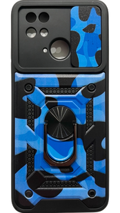 PC + TPU чехол Camo на Xiaomi Redmi 10C (на сяоми редми 10ц) синий 086205 фото