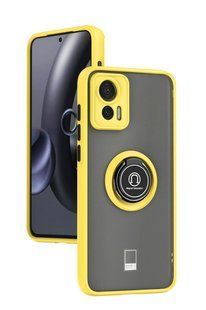 TPU чохол накладка Matte Ring Magnit для Motorola Edge 30 Neo жовтий 093352 фото