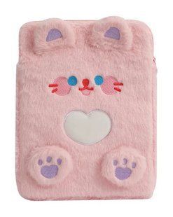 Чехол-сумка Fluffy bag на планшет Apple iPad 11" (A16) 2025 / Cat Pink 202959 фото