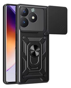 PC + TPU чехол Camshield Armor для Realme C61 (RMX3930) / черный 097663 фото