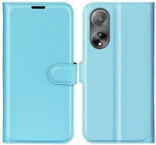 Чехол книжка Lichee для OPPO A38 голубой 093101 фото