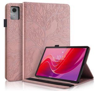 Чехол книжка Wood book для Lenovo Tab K11 2024 (11") / розовый 202190 фото