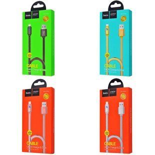 USB кабель Hoco UPL12 Plus Jelly Braided Lightning Cable (1.2 m) (4 кольори) 80599 фото