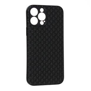 Чехол накладка Leather Case для iPhone 14 Pro Плетенка 089076 фото