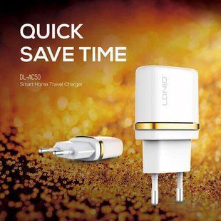 Мережеве ЗУ LDNIO DL-AC50 на 1 USB (1 A) білий 51172 фото