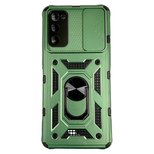 PC + TPU чехол Camshield armor для Samsung Galaxy S20 FE / зеленый 084493 фото