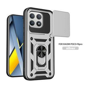 PC + TPU чехол Camshield armor для Poco F8 Pro / серебристый 100966 фото