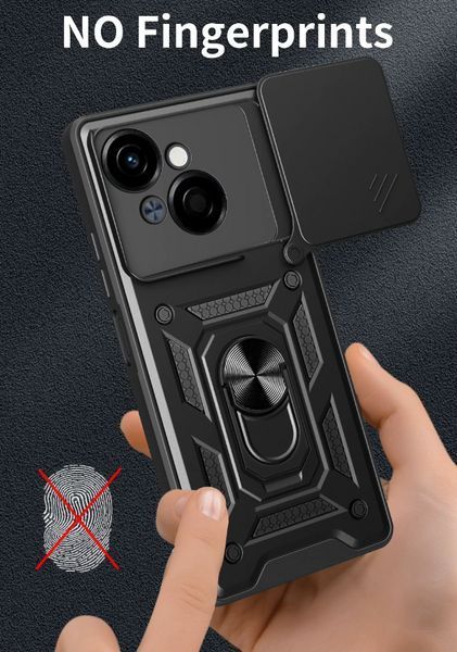PC + TPU чехол Camshield Armor для Tecno POP 9 (4G) / красный 201668 фото