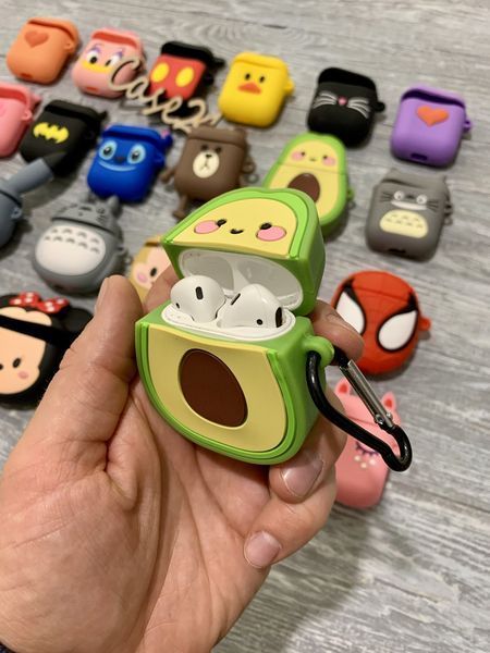 Чохол 3D на навушники Airpods з карабіном (для аирподс) 017366 фото