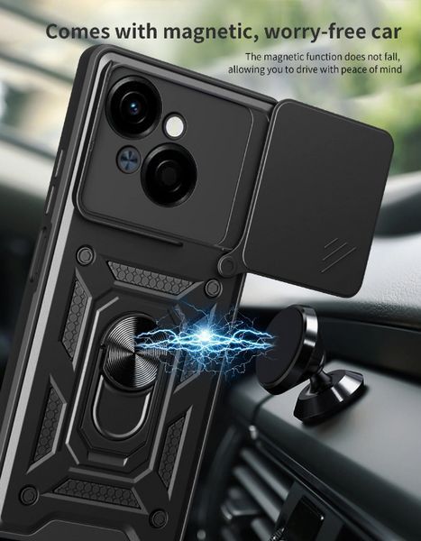 PC + TPU чехол Camshield Armor для Tecno POP 9 (4G) / красный 201668 фото