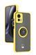 TPU чохол накладка Matte Ring Magnit для Motorola Edge 30 Neo жовтий 093352 фото 1