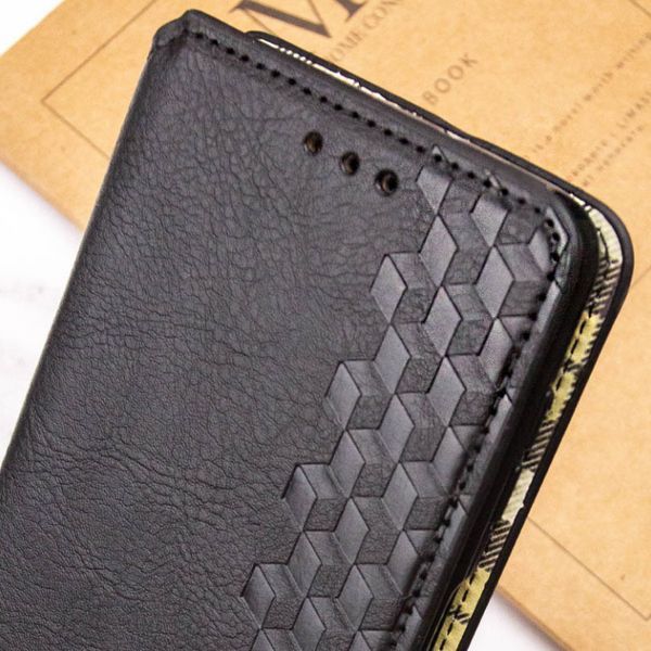 Шкіряний чохол книжка Cubic для Xiaomi Redmi Note 12 Pro (5G) / чорний 201361 фото