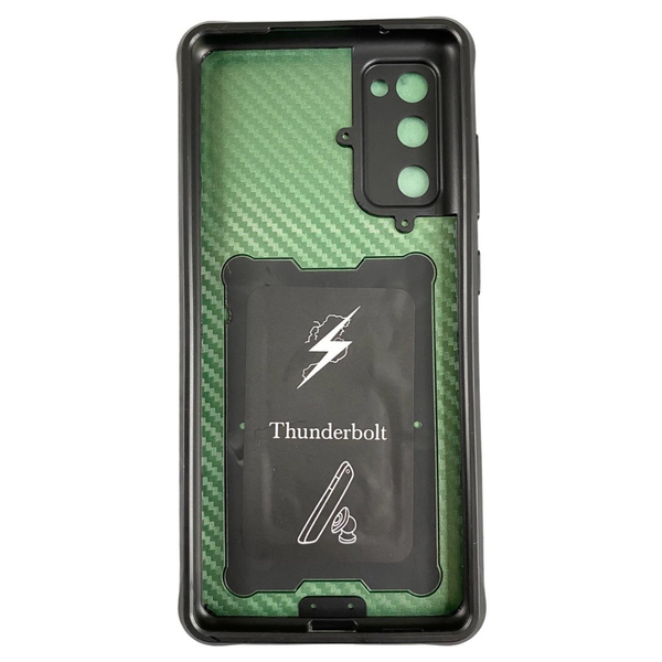 PC + TPU чехол Camshield armor для Samsung Galaxy S20 FE / зелений 084493 фото