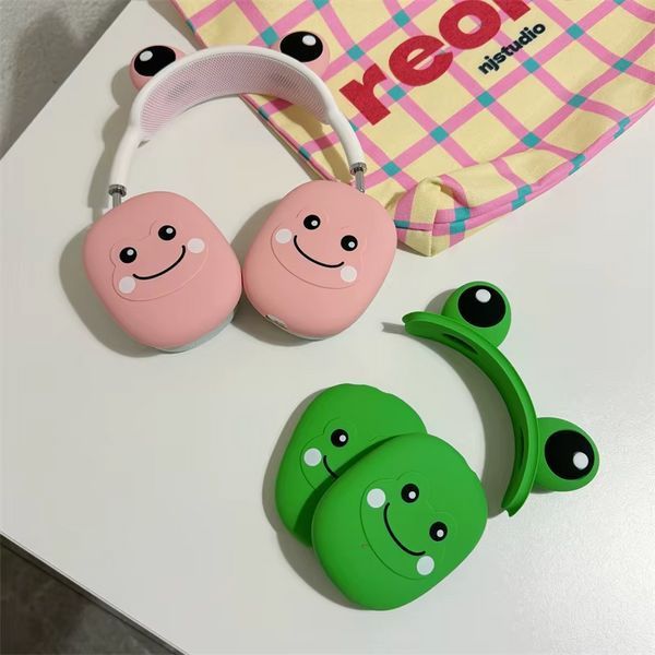Силиконовые защитные накладки и ушки Frog на наушники AirPods Max / розовый 098848 фото