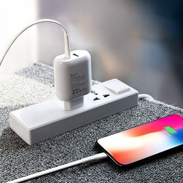 СЗУ Baseus Bojure PD Quick Charger + Cable (Lightning) 32W 1Type-C 1USB 90060 фото