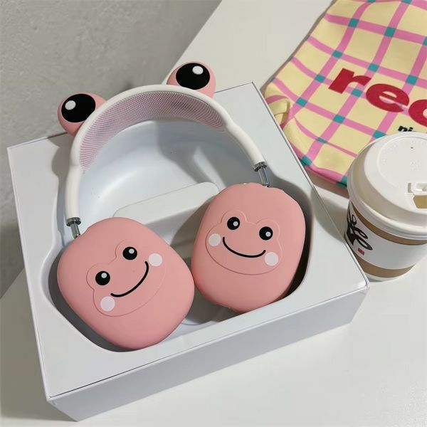 Силиконовые защитные накладки и ушки Frog на наушники AirPods Max / розовый 098848 фото