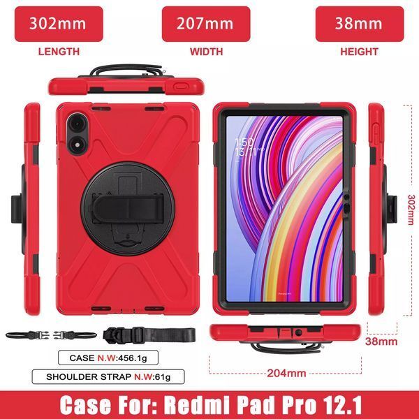 Чохол Carbon Armor Cross Tablet на планшет Xiaomi Redmi Pad Pro (12.1") / червоний 098540 фото