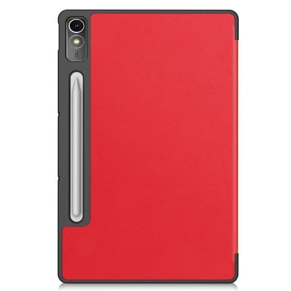 Шкіряний чохол книжка Crazy Horse для Lenovo Tab P12 (12.7") / червоний 093864 фото