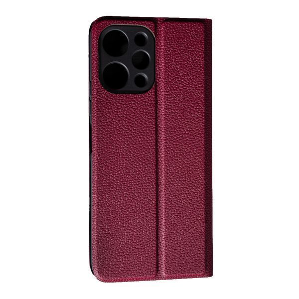 Чохол-книжка Fibra case для Xiaomi Redmi 12 бордовий 094410 фото