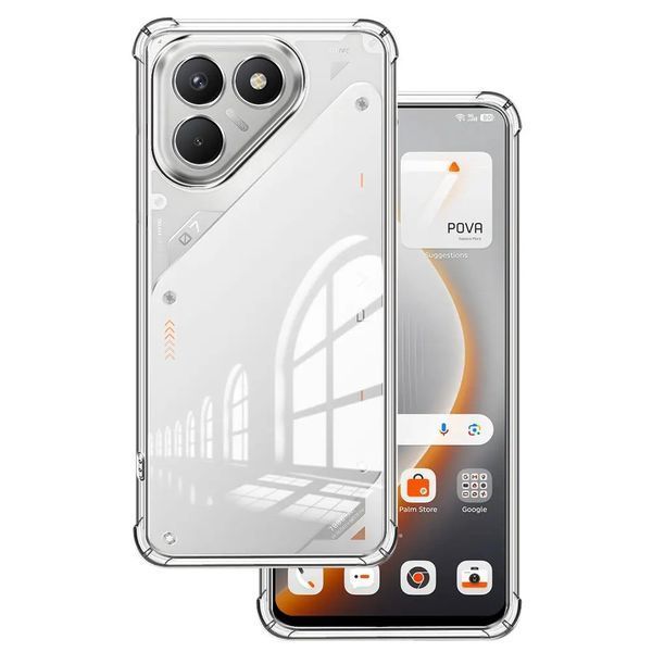 Противоударный чехол WXD для Tecno Pova 7 Neo&nbsp;(LJ6) / прозрачный 101106 фото
