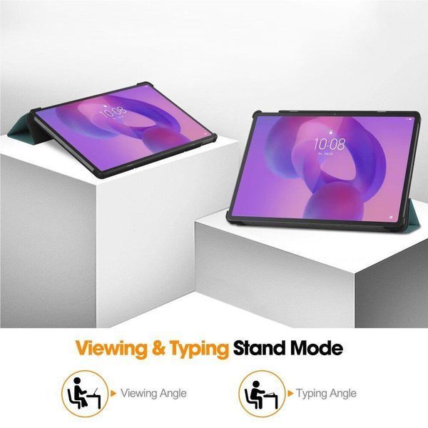 Шкіряний чохол книжка Crazy Horse на планшет Lenovo Idea Tab Pro (12.7") / чорний 099246 фото