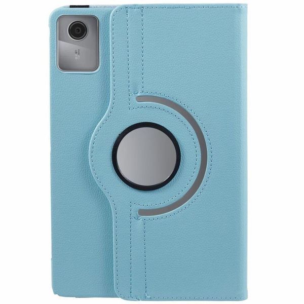 Кожаный чехол книжка 360 для Lenovo Xiaoxin Pad 2024 (11") / голубой 094700 фото