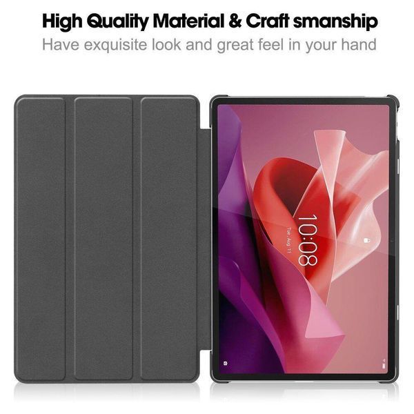 Шкіряний чохол книжка Crazy Horse для Lenovo Tab P12 (12.7") / червоний 093864 фото