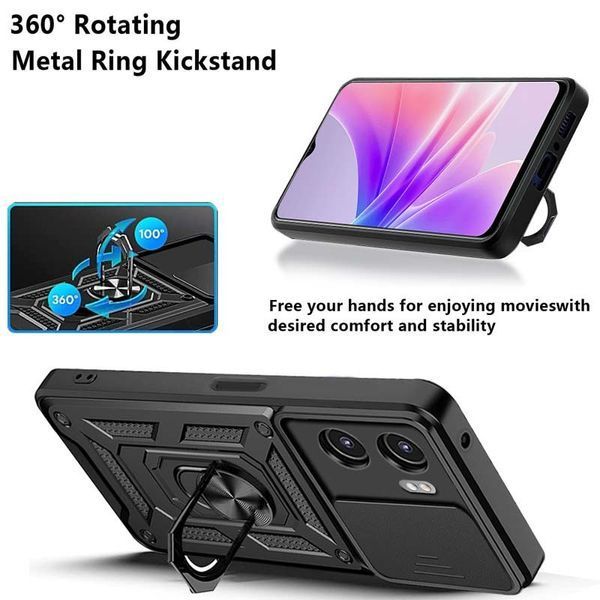 PC + TPU чохол Camshield armor для OPPO A57S / синій 089426 фото