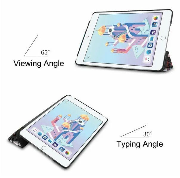 Чохол книжка Crazy Horse на планшет iPad mini 4 (7.9") 2015 / чорний 202946 фото
