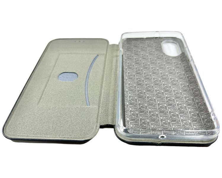 Кожаный чехол книжка Elegant book на ZTE Blade A31 Plus (на зте блейд а31 плюс) черный 87905 фото