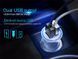 Автомобильная зарядка HOCO на 2USB (2.4A) UC204 LED (2 цвета) 51119 фото 6