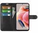 Шкіряний чохол-книжка Lichee для Xiaomi Redmi 12 малиновий 090728 фото 5