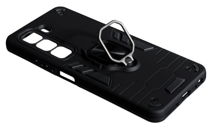 PC + TPU чохол New Transformer для Infinix Hot 50 (4G) X6882 / чорний 202858 фото
