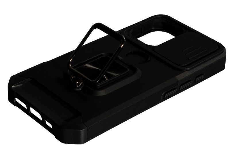 PC + TPU чохол Shock Proof для iPhone 15 / чорний 200668 фото