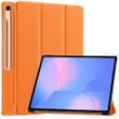 Чохол книжка Crazy Horse на планшет Samsung Galaxy Tab S10 FE Plus (13.1") / помаранчевий