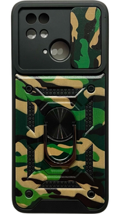 PC + TPU чехол Camo на Xiaomi Redmi 10C (на сяоми редми 10ц) зеленый 086206 фото