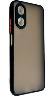 TPU чохол накладка Matte Color Case для OPPO A17k чорний 83237 фото