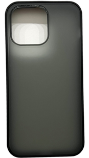 TPU чехол Matte Color Case (TPU) на iPhone 14 Pro Max (на айфон 14 про макс) черный 086256 фото