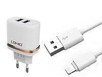 Мережеве ЗП LDNIO DL-AC52 на 2USB для iPhone 5/6 (2,4A) 51173 фото