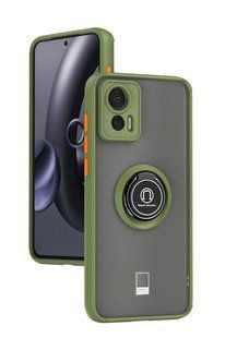 TPU чохол накладка Matte Ring Magnit для Motorola Edge 30 Neo світло-зелений 093353 фото