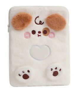 Чехол-сумка Fluffy bag на планшет Apple iPad 11" (A16) 2025 / Dog White 202960 фото