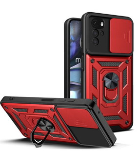 PC + TPU чохол Camshield armor для Motorola G22 / червоний 89377 фото
