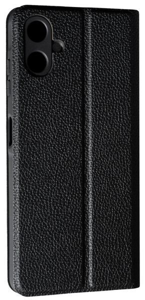 Шкіряний чохол книжка Fibra case на Samsung Galaxy A07 (A075) / black 203878 фото