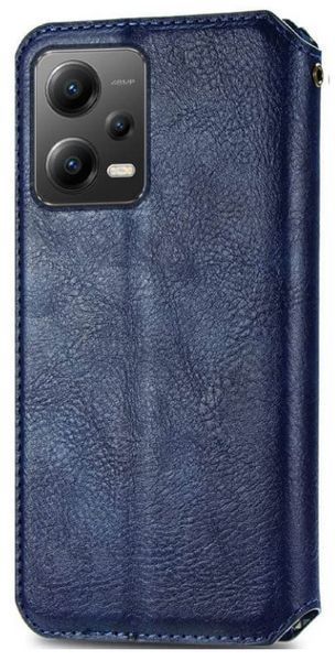 Кожаный чехол книжка Cubic для Xiaomi Redmi Note 12 Pro (5G) / синий 201362 фото